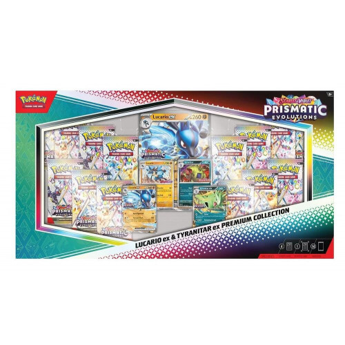 Pokémon TCG: Prismatic Evolutions Lucario EX & Tyranitar EX Premium Collection