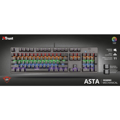 BLACK FRIDAY! - Trust GXT 865 Asta Mechanical Keyboard