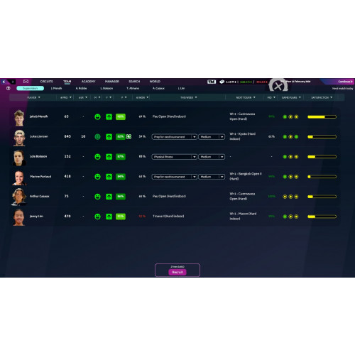 Tennis Manager 2024
