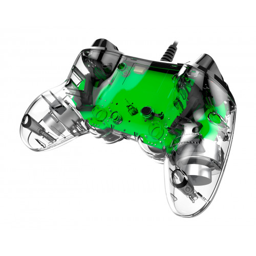 PS4 Nacon Wired Illuminated Compact Controller Clear Green