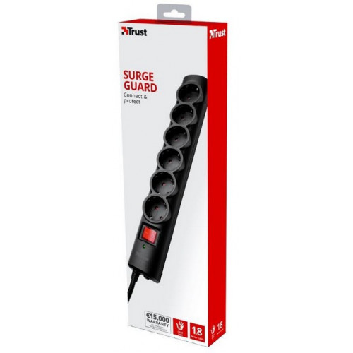 Trust 6-Port Surge Guard EU