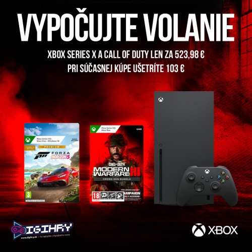 Microsoft Xbox Series X + Forza Horizon 5 PREMIUM + Call of Duty: Modern Warfare III - Cross-Gen Bundle - PRE-PURCHASE