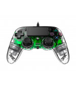 PS4 Nacon Wired Illuminated Compact Controller Clear Green