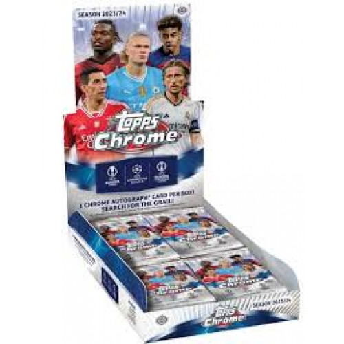 2023/24 Topps Chrome UEFA Club Competitions Soccer Hobby booster box