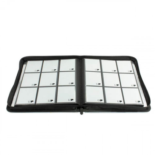 Album na karty 9-Pocket Zippered PRO-Binder - Silver (nehorľavý materiál)