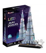 CubicFun - Puzzle 3D Burj Khalifa s LED světlem