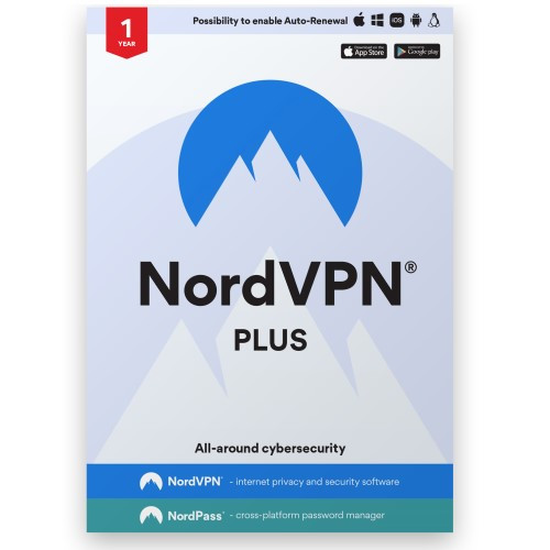NordVPN Plus - 1 ročný balík kyberzabezpečenia