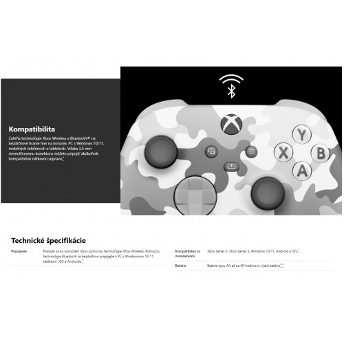 Xbox WLC Arctic Camo Special Edition