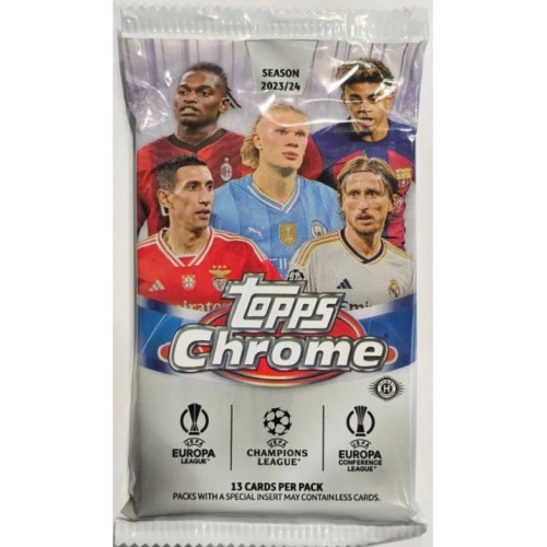 2023/24 Topps Chrome UEFA Club Competitions Soccer Hobby booster