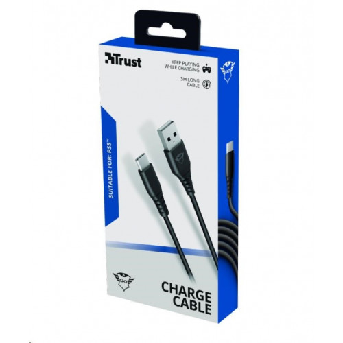 TRUST kabel GXT 226 Play & Charge Cable, pre PS5, 3m
