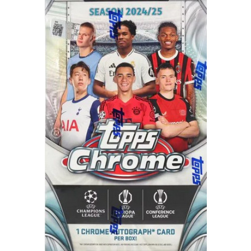 2024/25 Topps Chrome UEFA Club Competitions Soccer Hobby booster