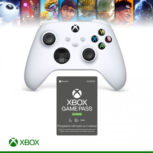 Microsoft Xbox Wireless Controller + Xbox Gamepass Ultimate 3M