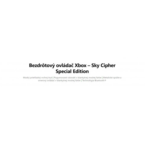 Microsoft Xbox Sky Cipher Special Edition controller