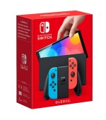 Nintendo Switch (OLED model) neon red&blue set