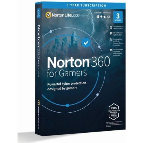 NORTON 360 FOR GAMERS 50GB 1 užívatel na 3 lic. 12 mes.