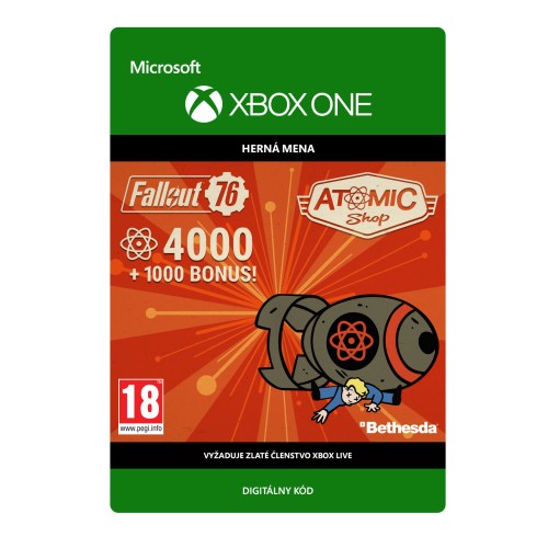 Fallout 76: 4000 (+1000 Bonus) Atoms
