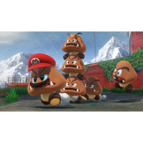 Nintendo Switch(Red)+Super Mario Odyssey DL bundle
