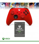 Microsoft Xbox Wireless Controller Pulse Red + Xbox Gamepass Ultimate 3M