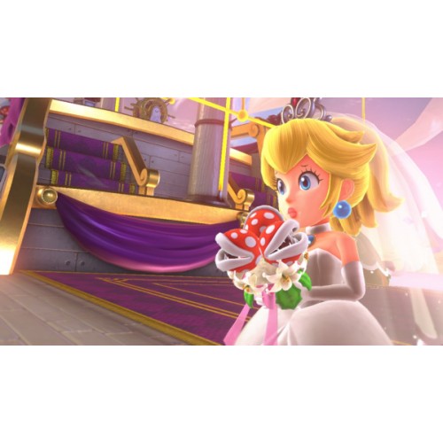 Nintendo Switch(Red)+Super Mario Odyssey DL bundle