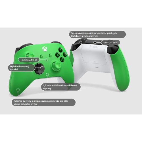 Microsoft Xbox Wireless Controller Velocity Green