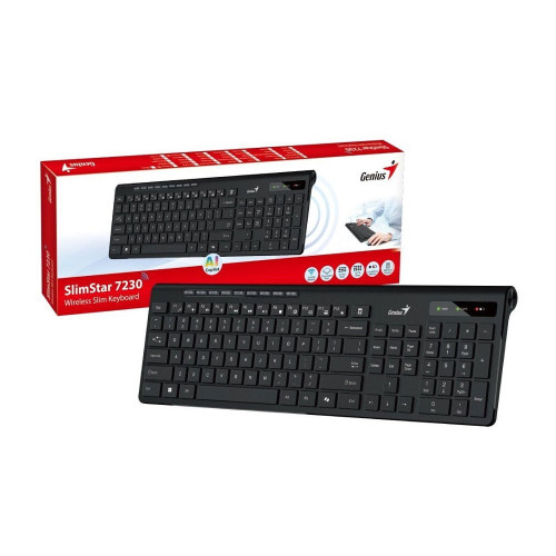 Genius SlimStar 7230/Bezdrátová USB/CZ-SK layout/Černá