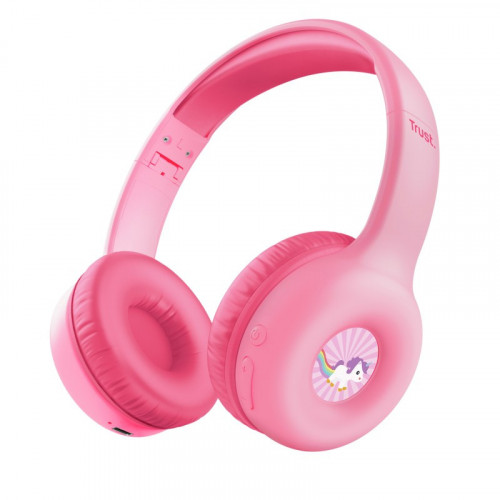 TRUST bezdrátové sluchádka Nouna, Bluetooth, ružové