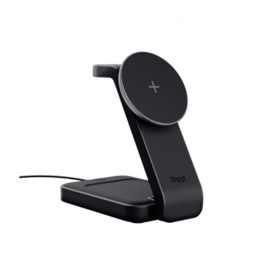 Viro 3-in-1 Wireless Magnetic Charge Stand - Black