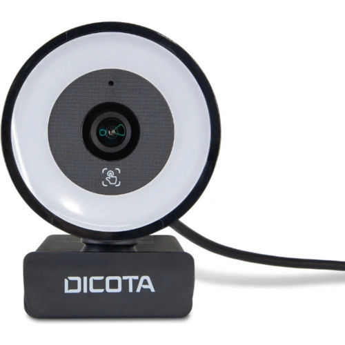 DICOTA Ringlight - Webkamera - barevný - 5 Mpix - 2592 x 1944 - audio - USB 2.0