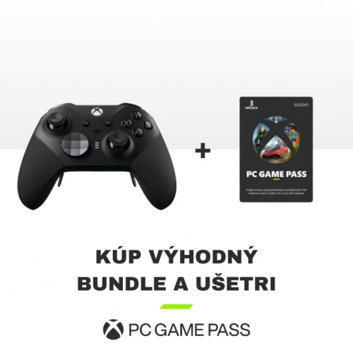 Xbox Wireless Controller Elite Series 2 Black + Game Pass pre PC na 3 mesiace