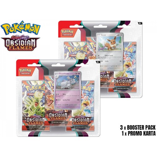 Pokémon TCG: SV03 Obsidian Flames - 3 Blister Booster