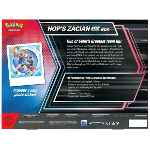 Pokémon TCG: Hop’s Zacian ex Box