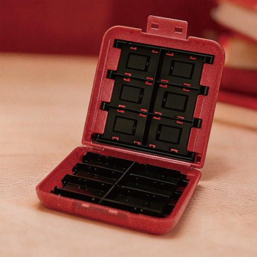 SWITCH 2 HORI Card Case 24 Pixel Red