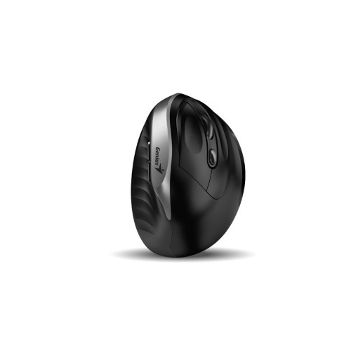 Genius Ergo 8250S/Vertikální/Optická/Pro praváky/1 600 DPI/Bezdrátová USB/Černá-stříbrná použitý
