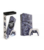 Kryt na konzolu PS5 Slim Blue Wave Camo Faceplates Kit - použitý