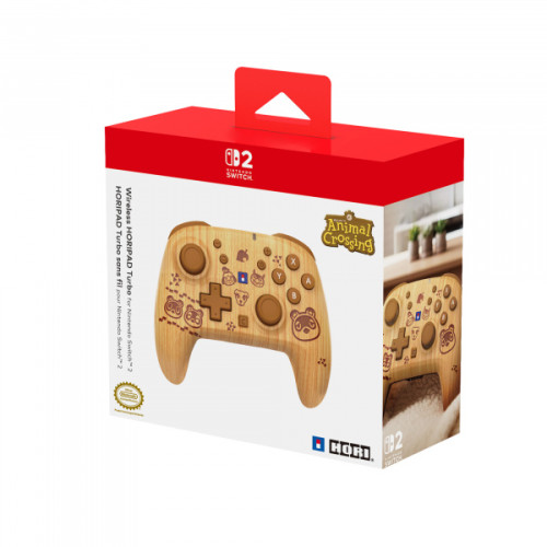 SWITCH 2 Wireless HORIPAD Turbo Wood Brown