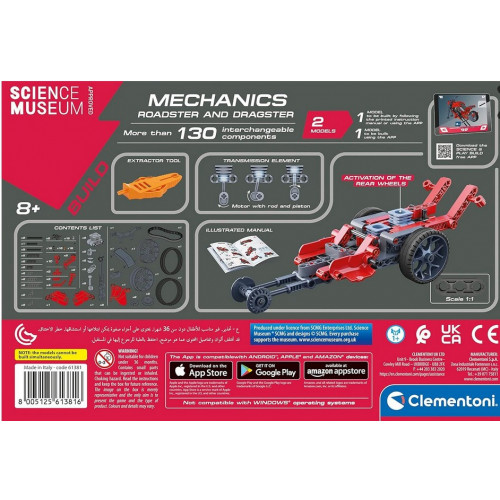 Science&Play Mechanické laboratórium Roadster a Dragster 2v1