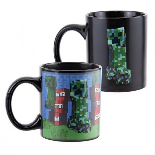 Minecraft - Creeper, meniaci sa - Hrnček